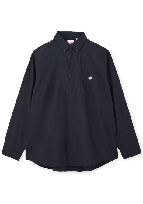 camicia typewriter b.d. uomo blu DANTON | DT-B0293SAX BLUE